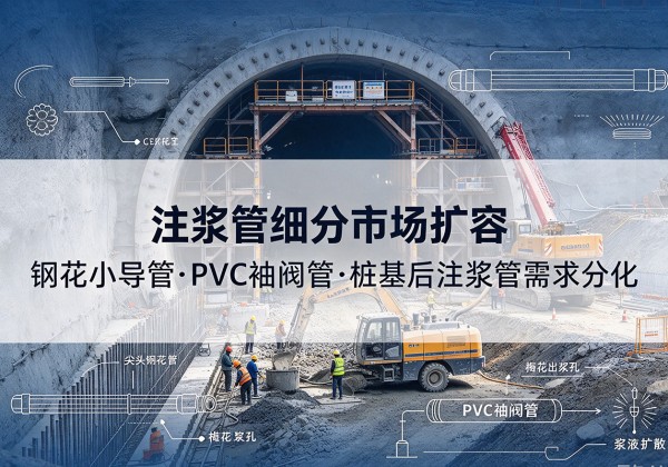 德宏注浆管细分市场扩容，隧道钢花小导管、PVC 袖阀管、桩基后注浆管需求分化